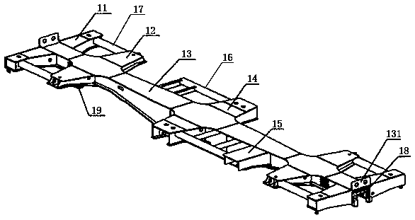 A railway non-standard container transport flat car