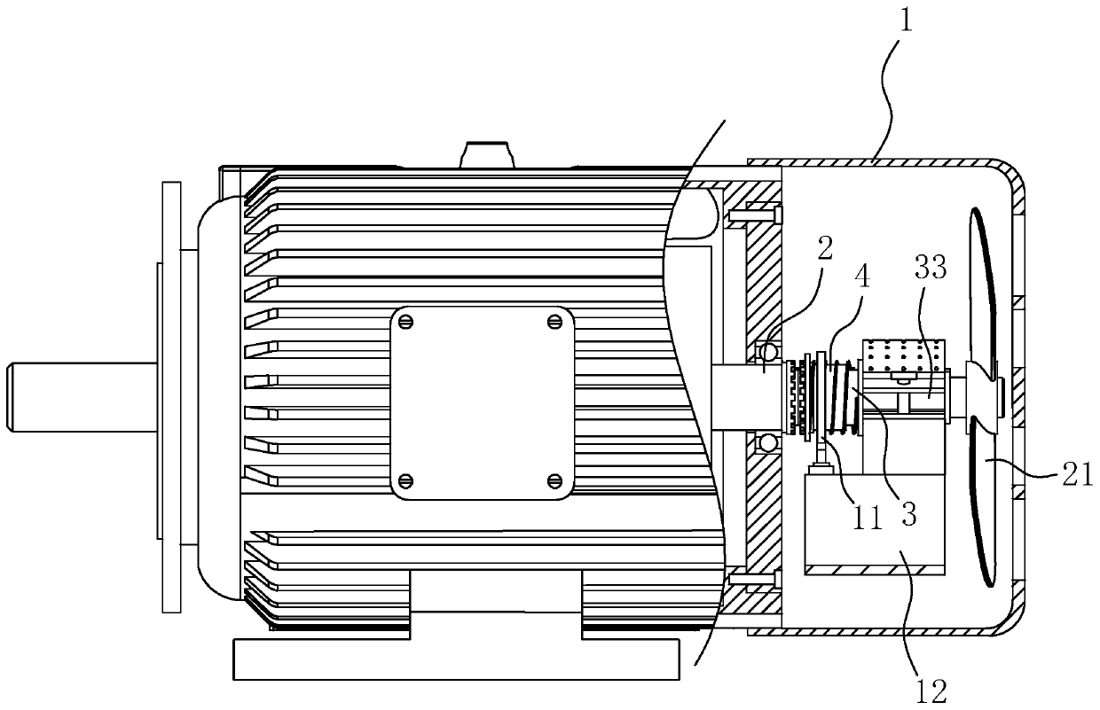 Electromagnetic brake motor