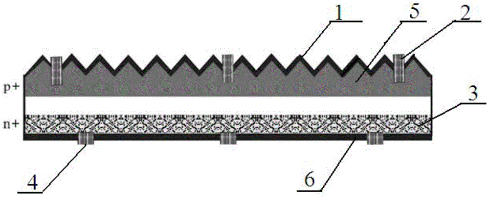 N-type silicon solar cell, its preparation method and aluminum evaporation and diffusion device