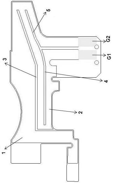 3G (third-generation) antenna of full-screen intelligent mobile phone and design method of 3G antenna