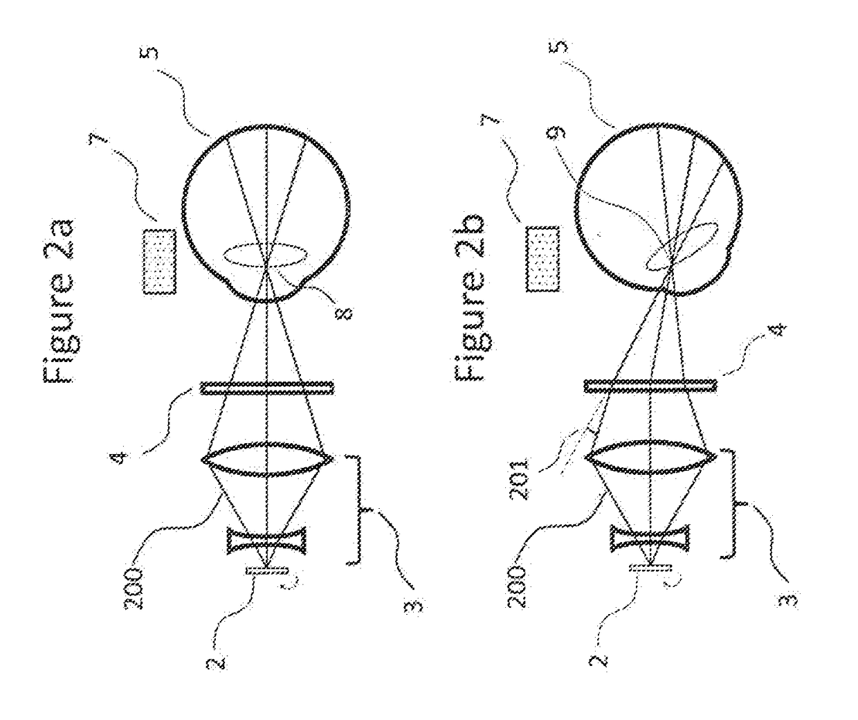 Head mounted display using spatial light modulator to move the viewing zone