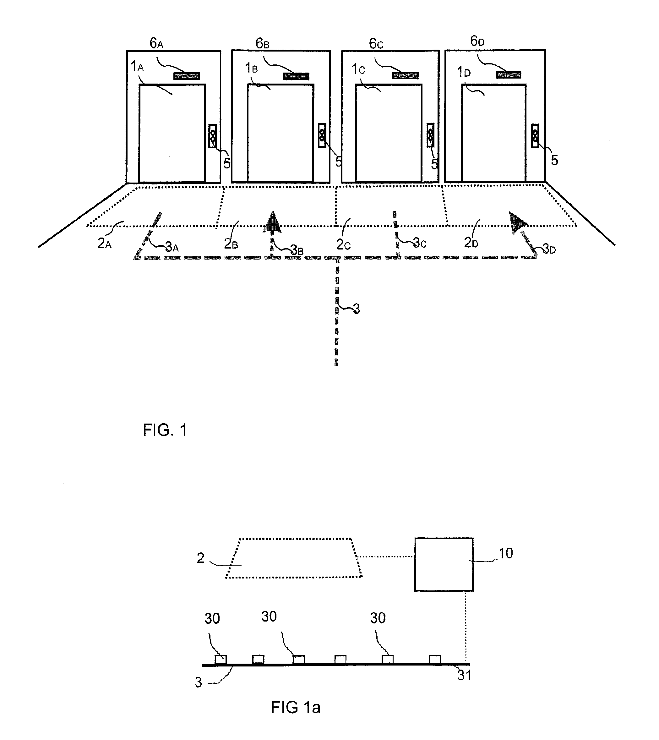 System for controlling elevators in an elevator system