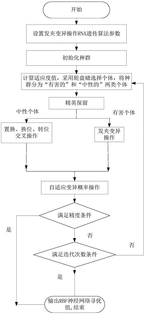 Overhead crane neural network modeling method based on RNA genetic algorithm of hairpin mutation operation