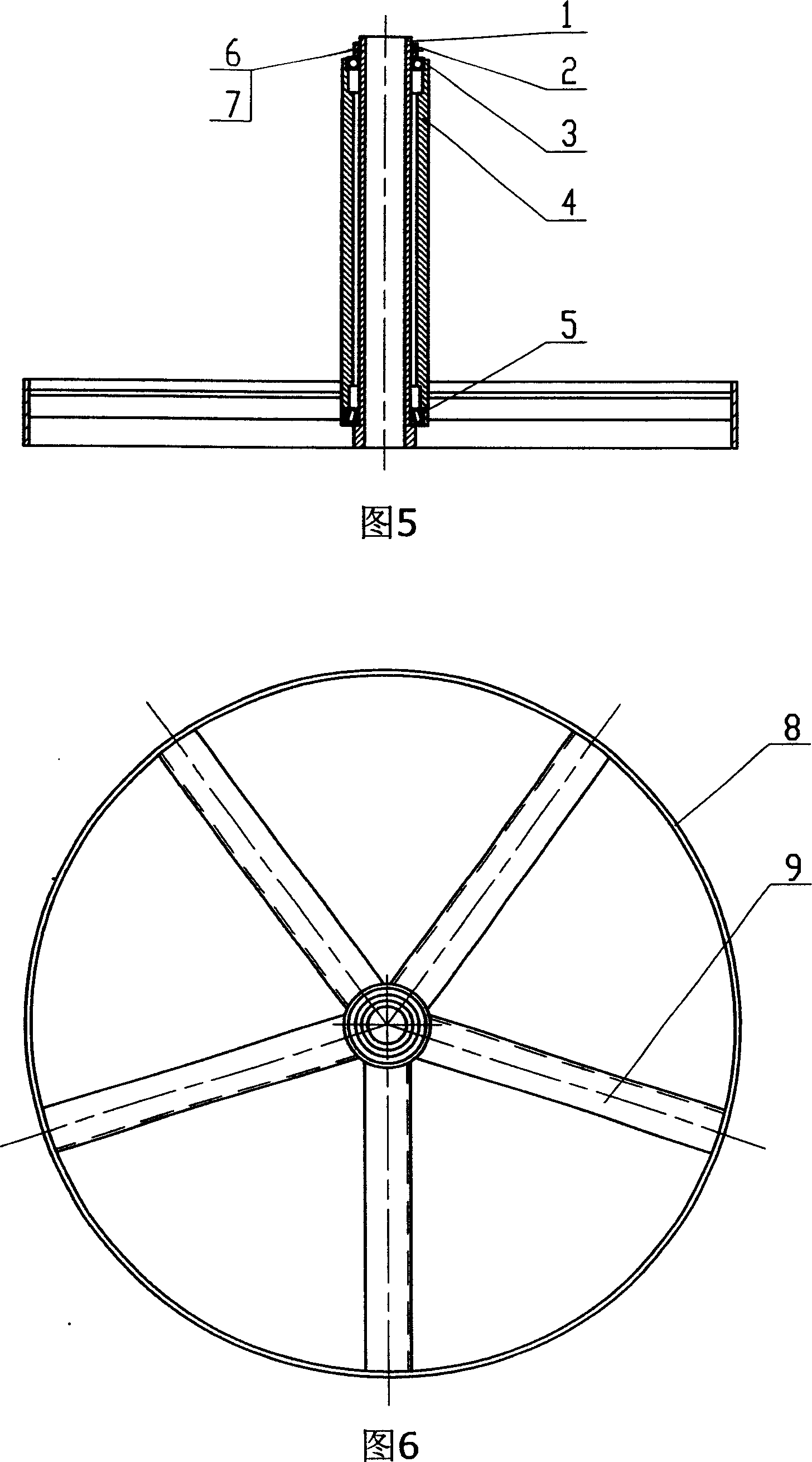 Multilayer independent rotating type manual reel