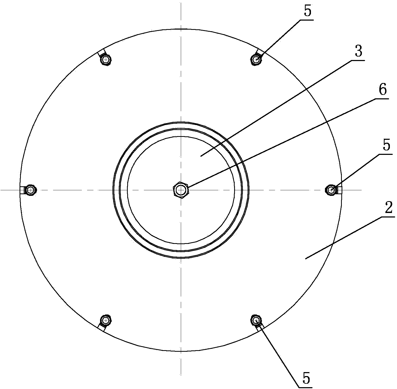 Circular seam laser welding jig for thin-walled aluminum alloy end socket flange plates