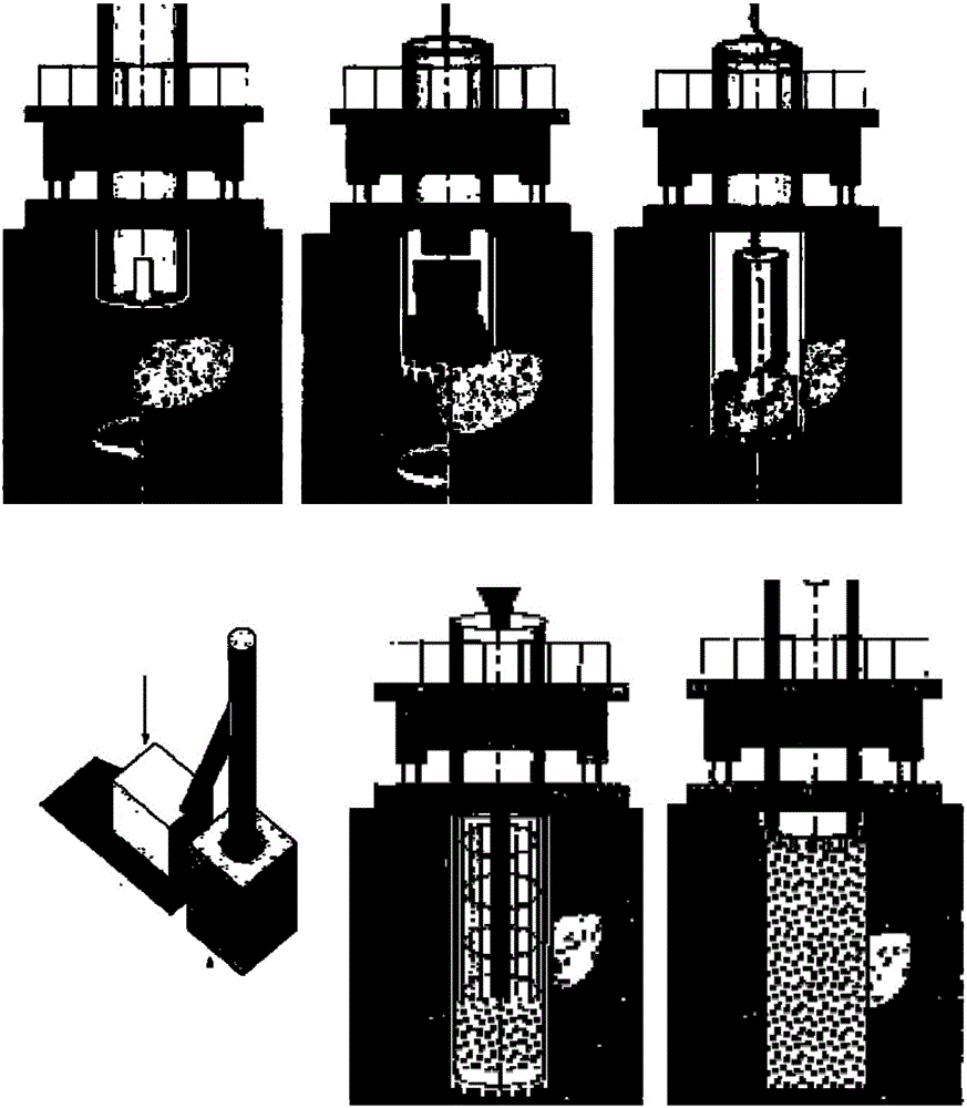 Large-diameter super-long pile construction method in karst area through full-casing pipe full rotating and rotary drilling