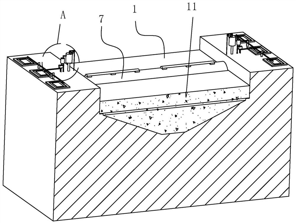 Municipal road rainwater collecting and irrigating device