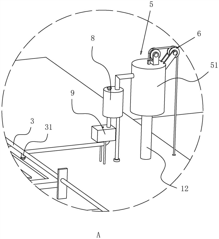 Municipal road rainwater collecting and irrigating device