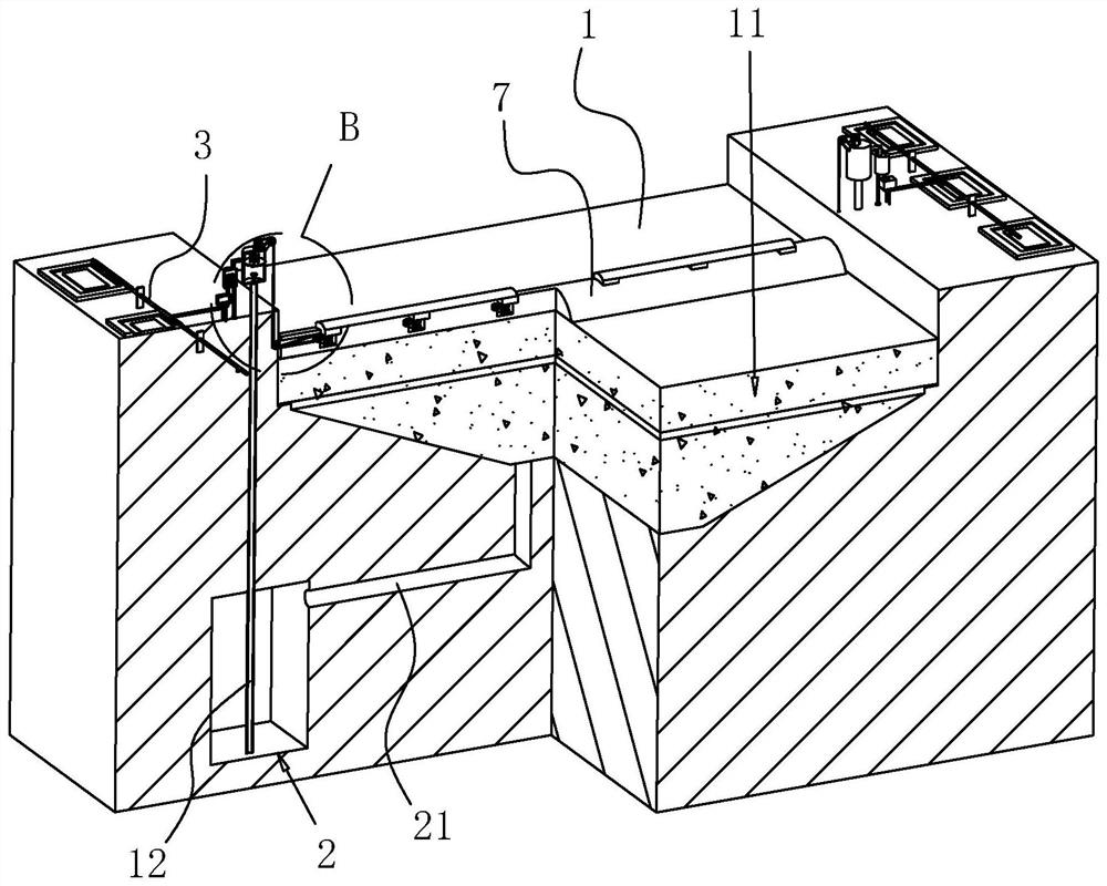 Municipal road rainwater collecting and irrigating device