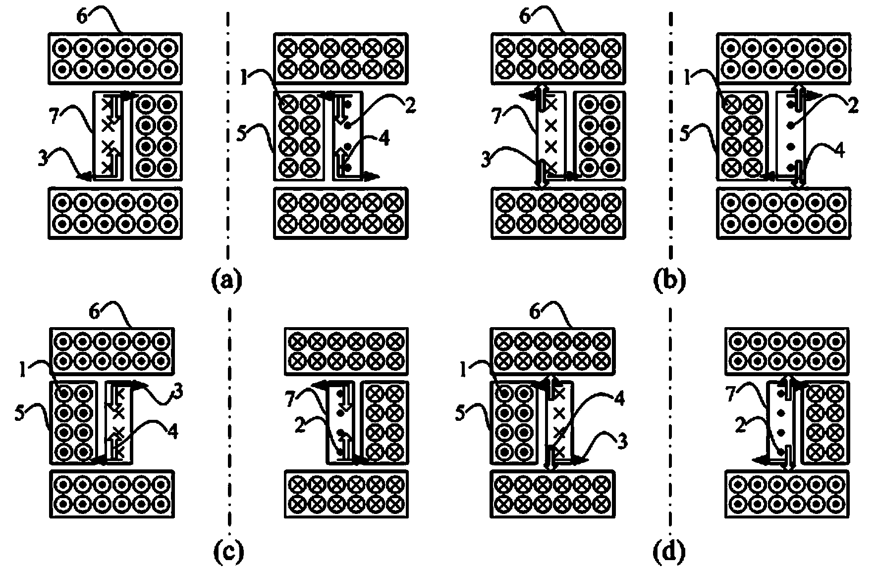 Method and device for electromagnetically forming metal pipe fitting in radial and axial loading mode