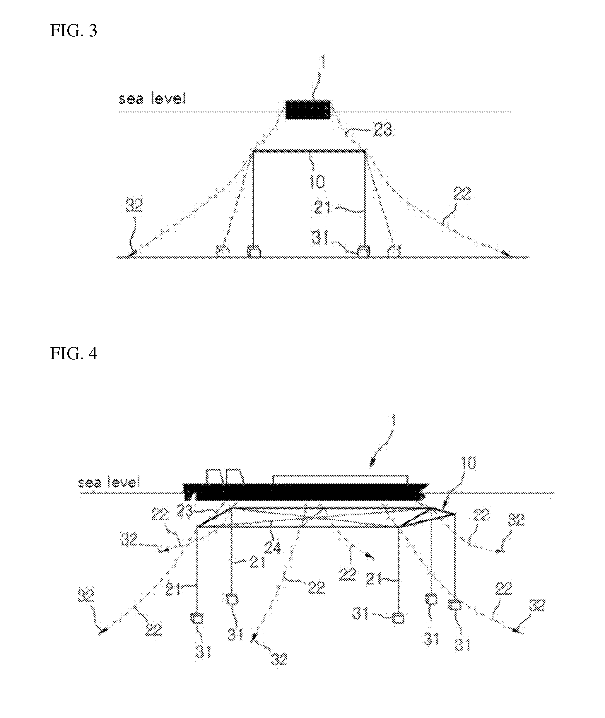 Appratus for mooring floater using submerged pontoon