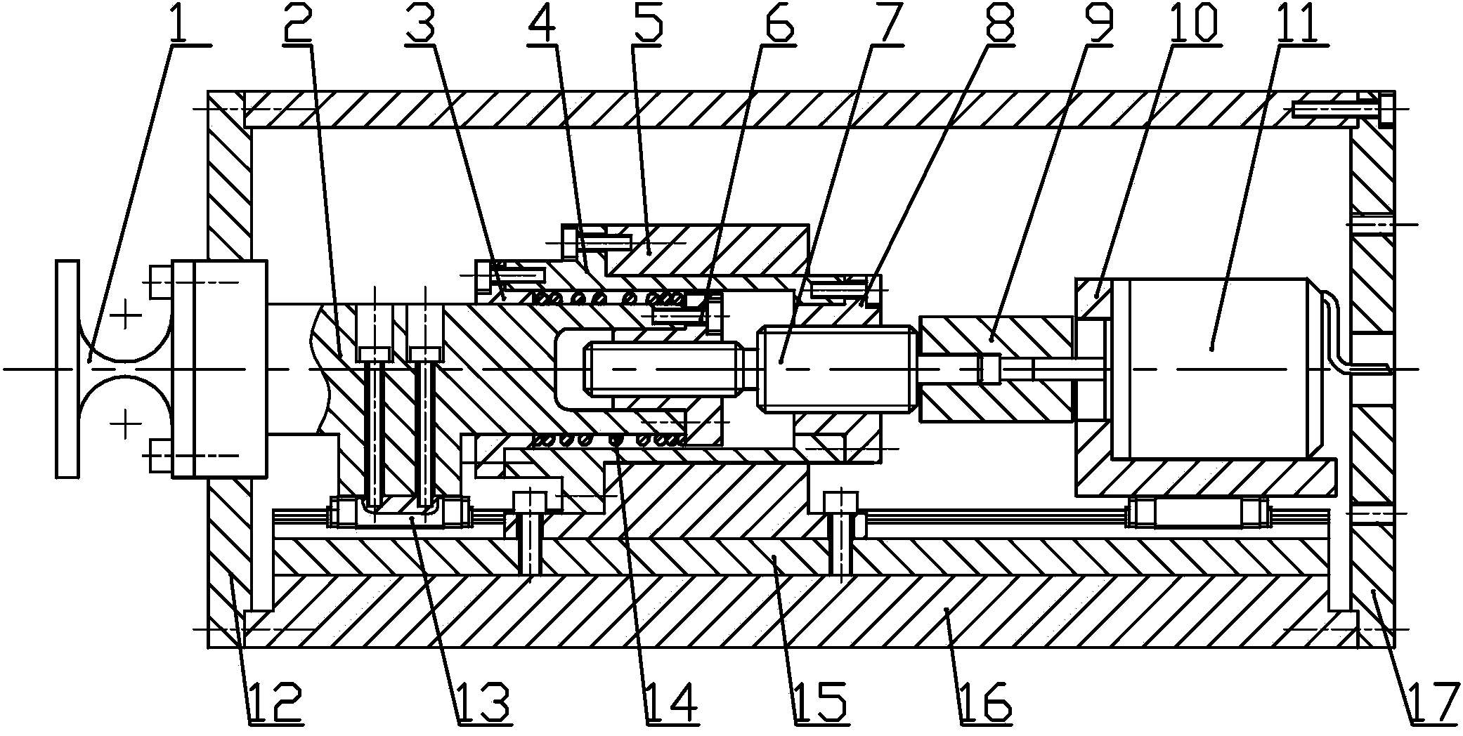 Precision micrometric displacement actuator used under polar region low-temperature environment