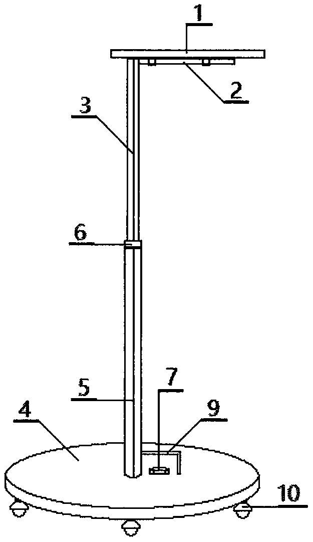 Multifunctional medical rack type tray allowing free adjustment of height and direction