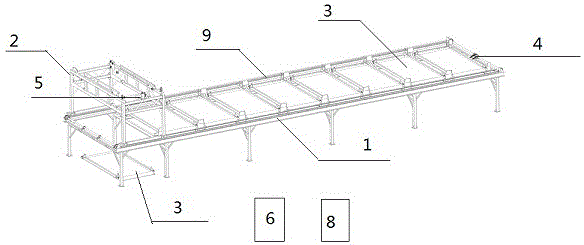 Lifting power system of double-layered lifting and transverse moving three-dimensional parking equipment