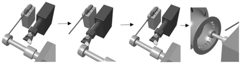 Grinding method of blade tip with complex curved surface for aero-engine