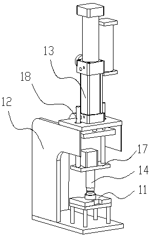 Assembling detecting mechanism for sleeve and iron ring of anode part