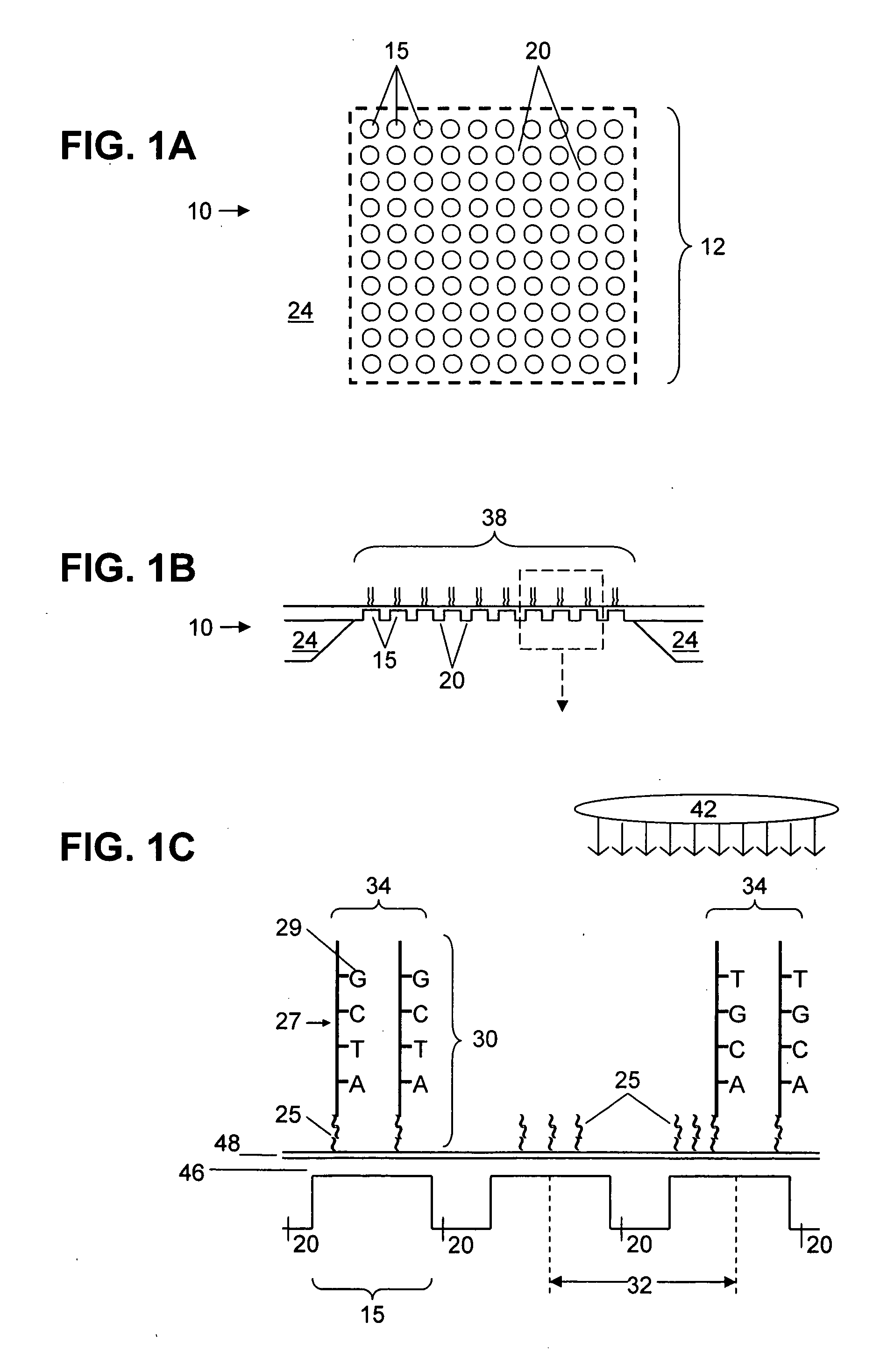 Nano-scale ligand arrays on substrates for particle beam instruments and related methods