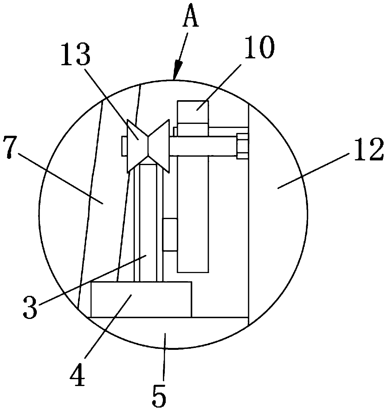 High-pressure damping line core liquid medicine dipping device