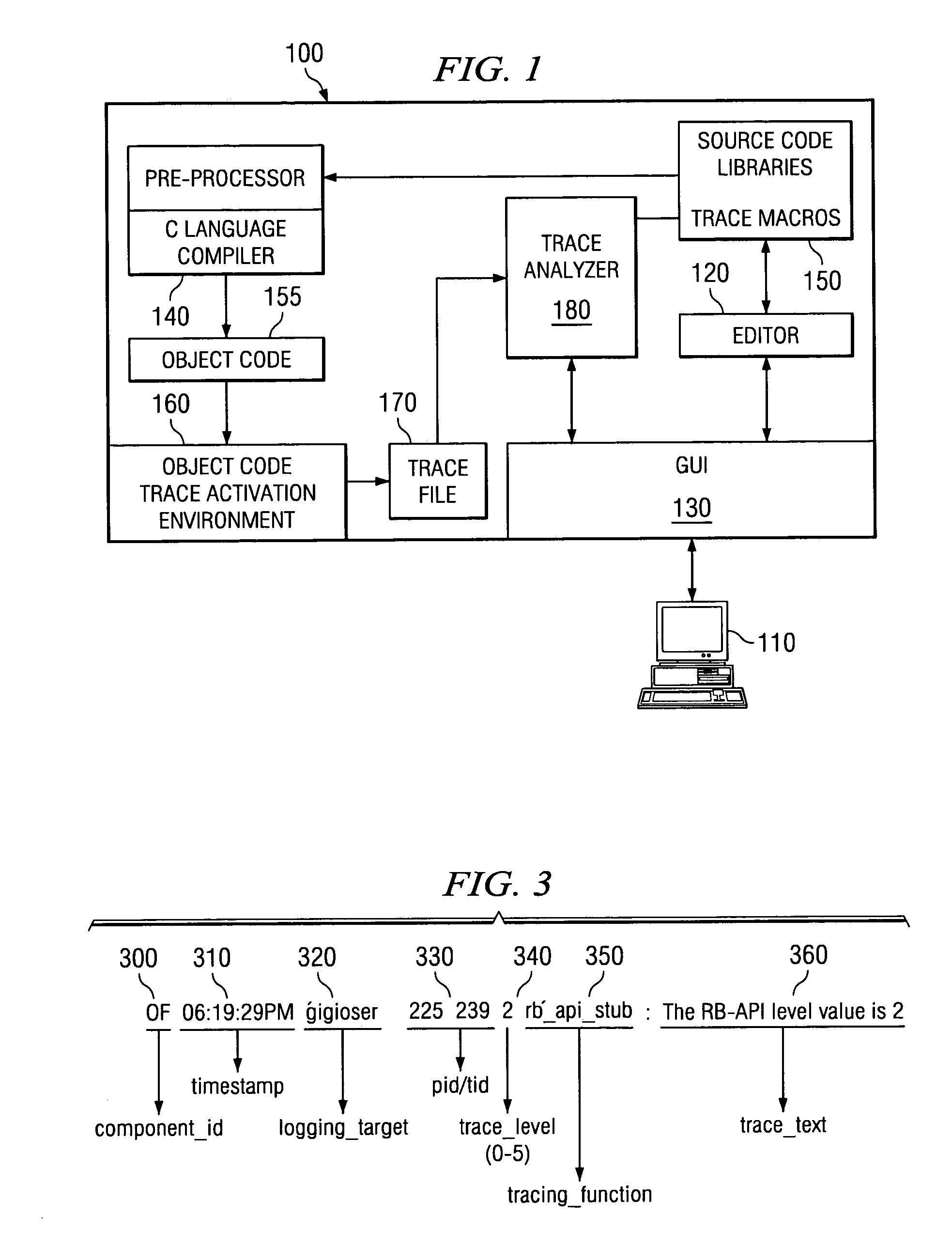 Method and system for tracing and displaying execution of nested functions