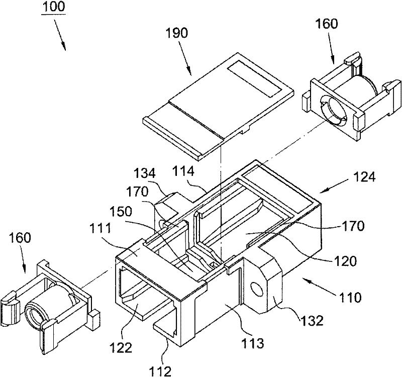 Single-piece fiber adapter