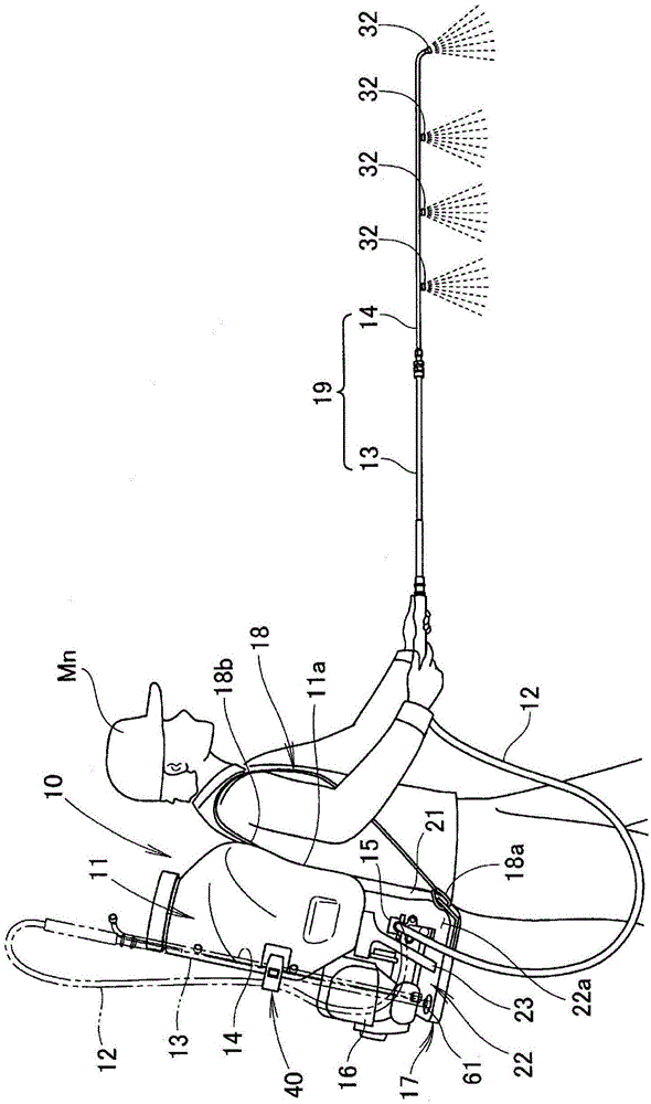 Backpack power sprayer