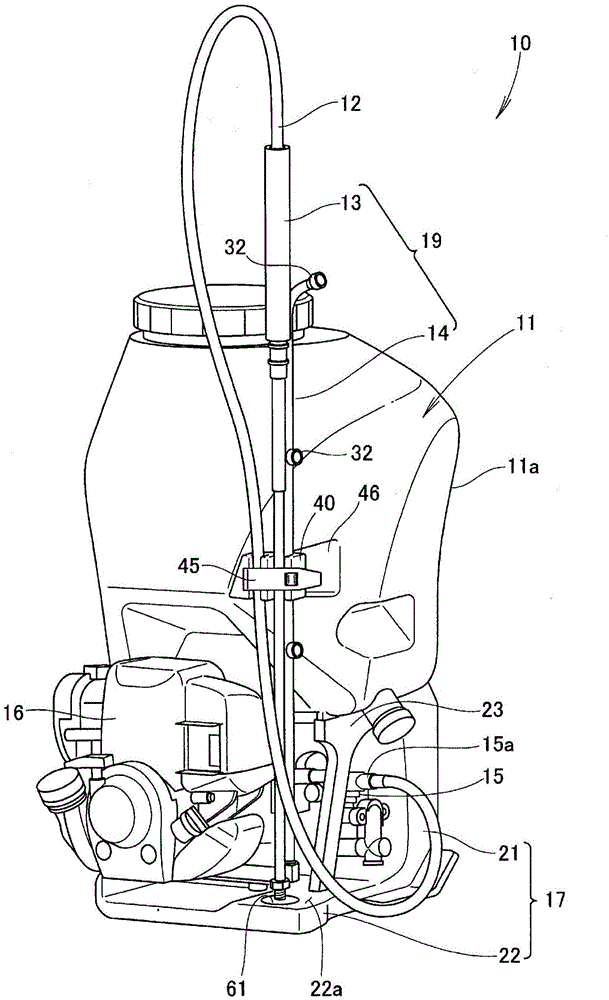 Backpack power sprayer