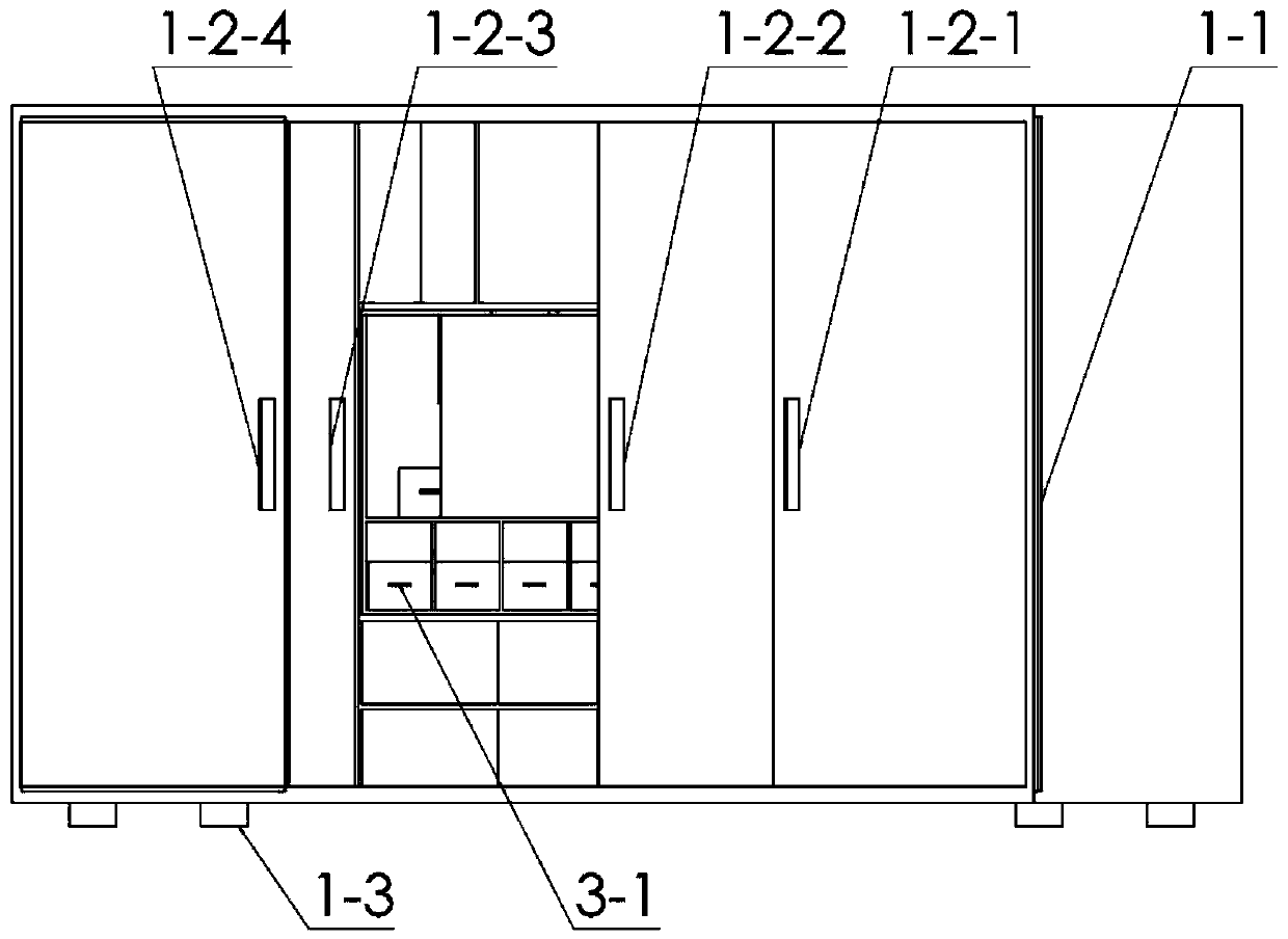 Intelligent clothes drying, transportation and storage integrated wardrobe