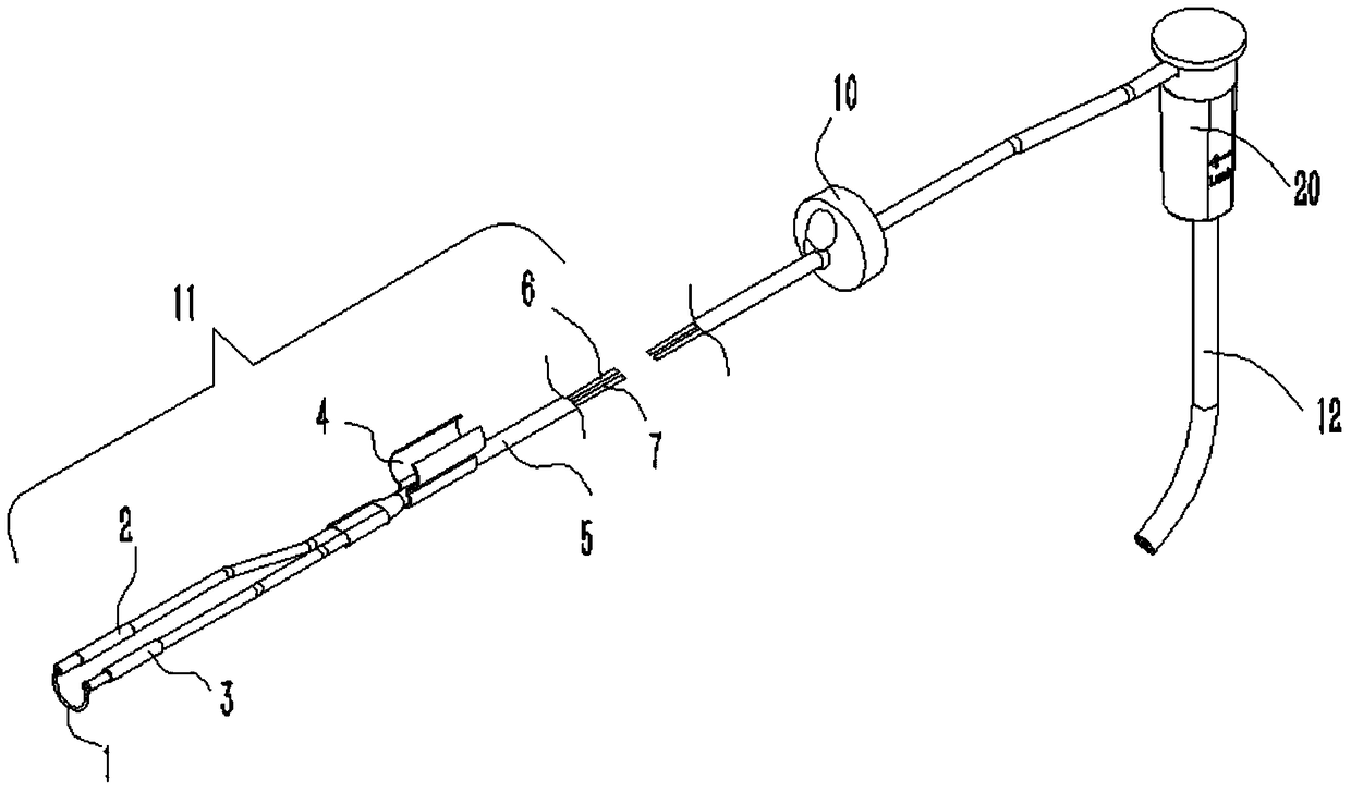 A resectoscope with a new type of sealing structure