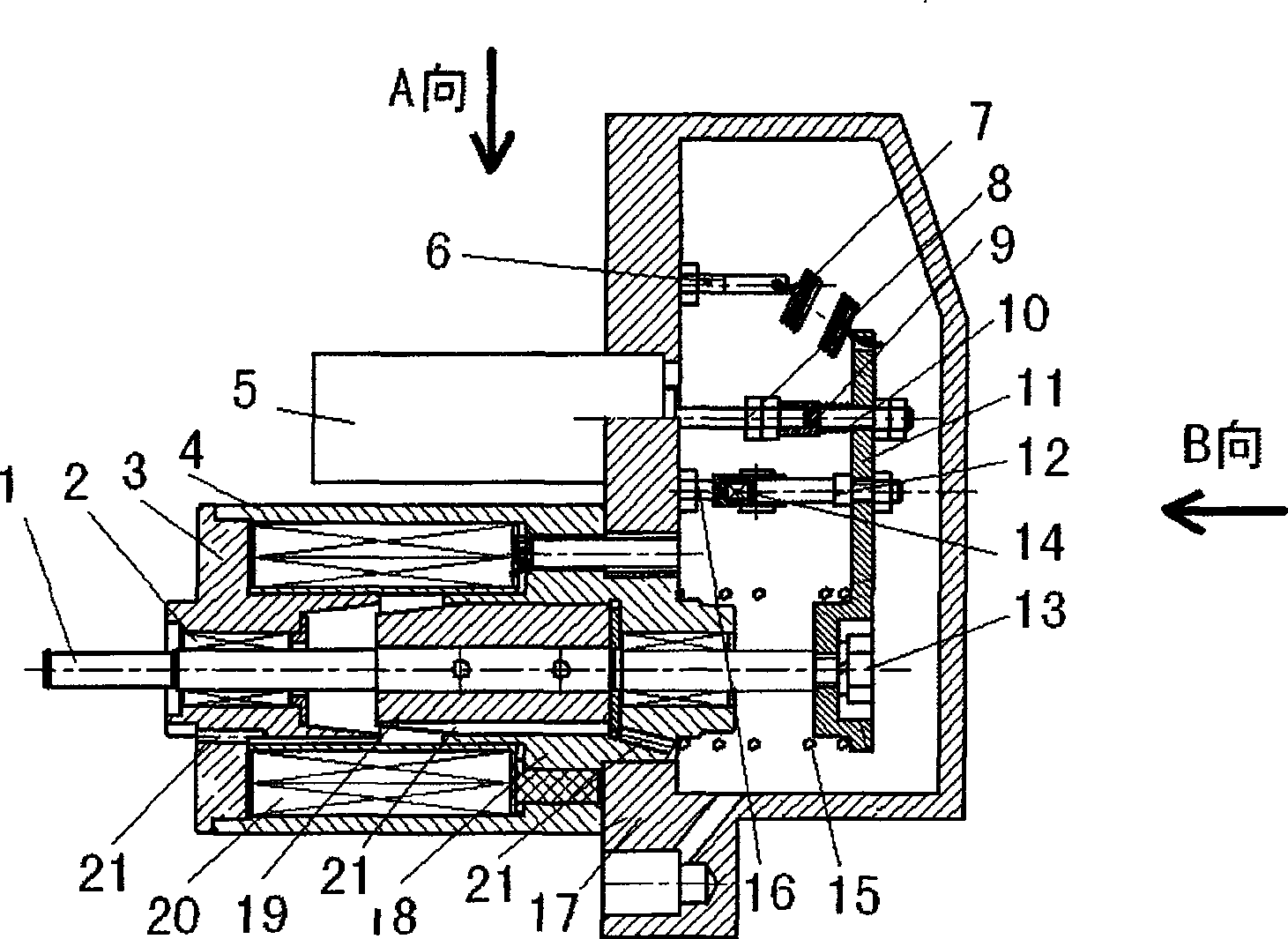 Rack redundant electromagnetic driver of oil pump for diesel engine