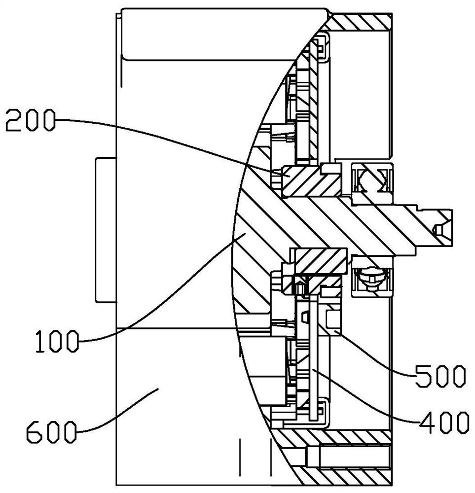 Magnetic ring encoder structure of brushless motor and brushless motor