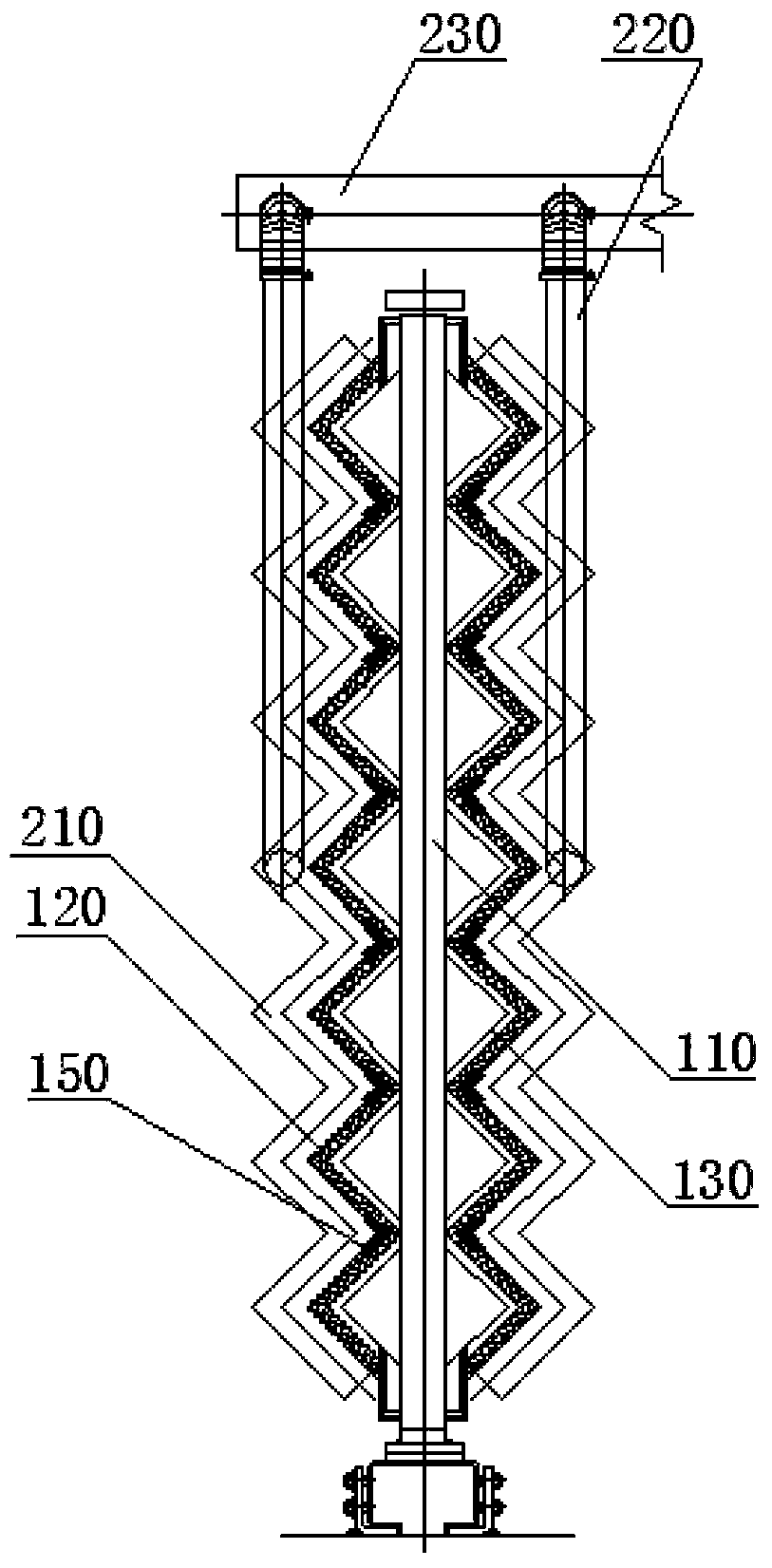 Filter cloth-filter chamber filtering device and method for disposing sewage