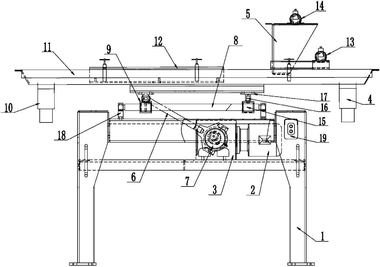 Water standing wave shaking table and beneficiation method