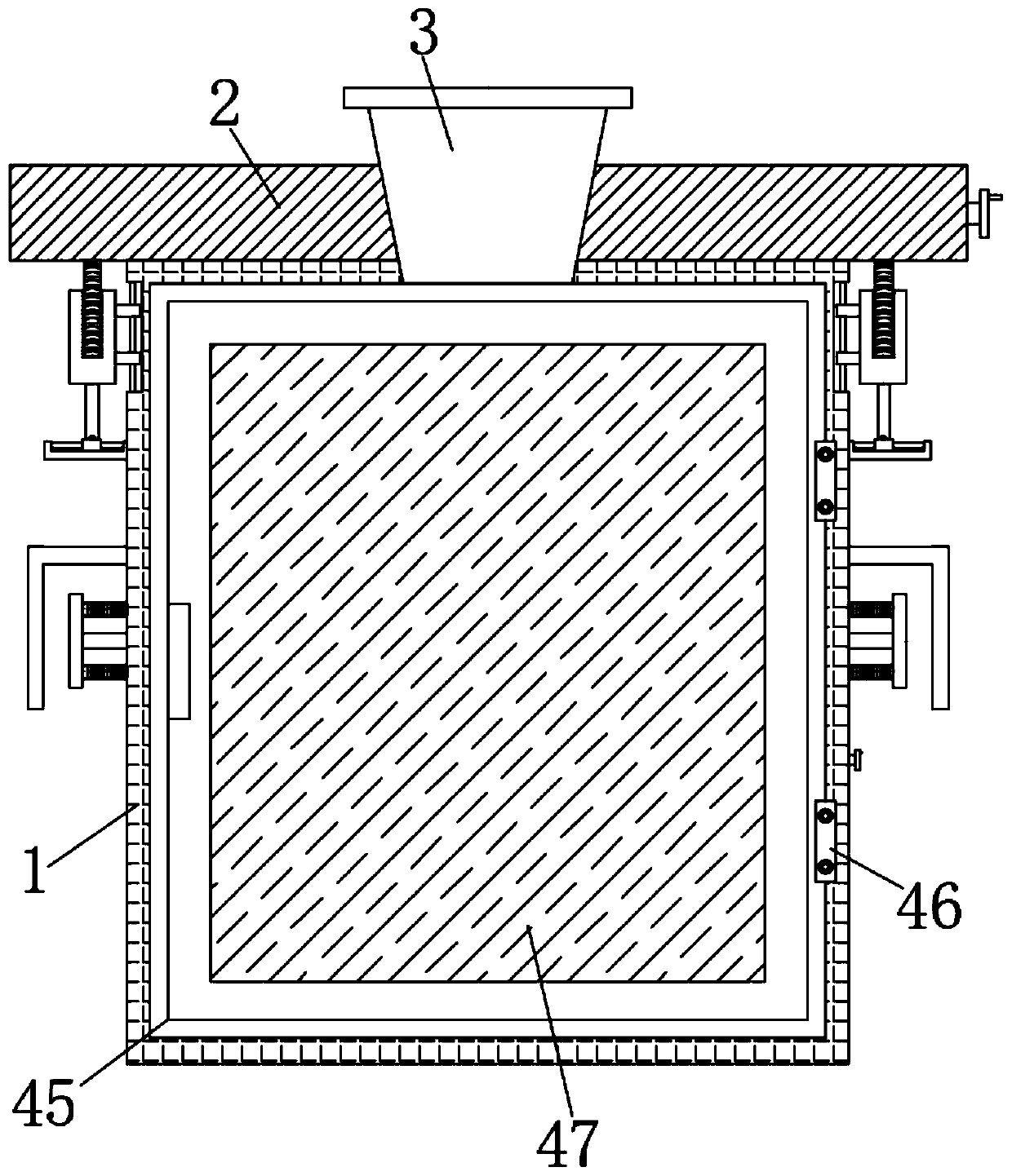 Waste collecting nursing device in operating room nursing