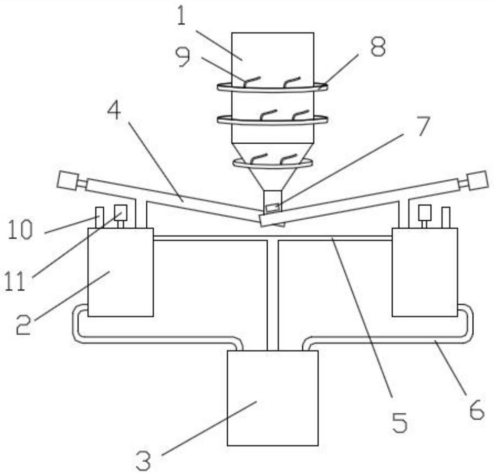 Device for treating flue gas produced during waste incineration for power generation