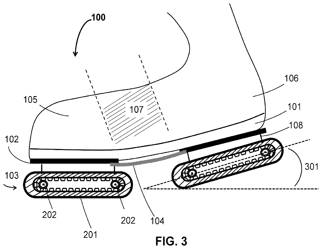 Motorized walking shoes