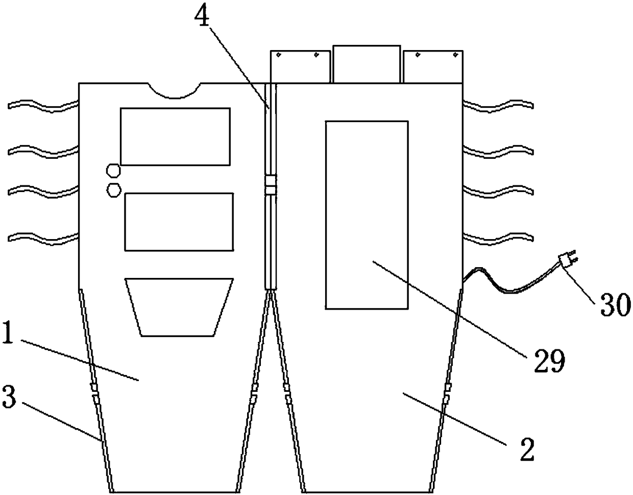 Multifunctional healthcare heating bag capable of monitoring physical signs in real time