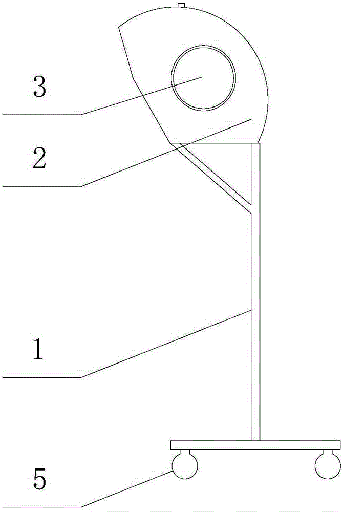 Mobile type protective cover of grinding wheel machine