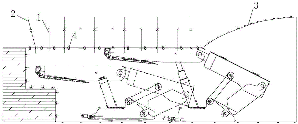 Method for setting up end-mining and withdrawal roadway for fully mechanized coal mining face with large mining height