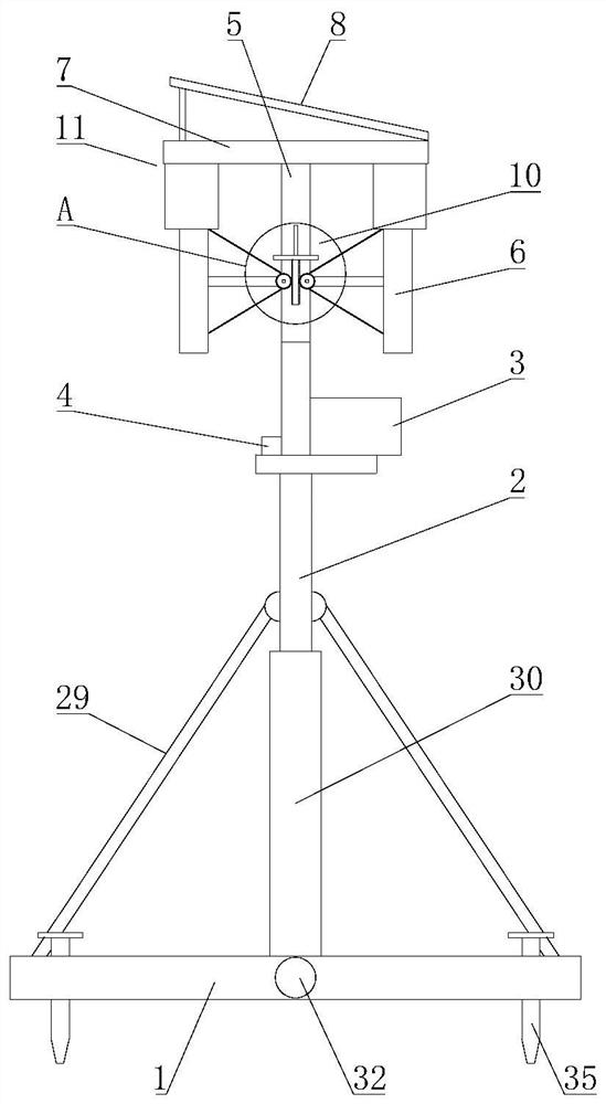 Angle-adjustable windproof 5G antenna equipment