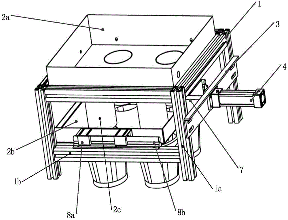 Flowerpot soil filling device for plug seedling automatic transplanting machine