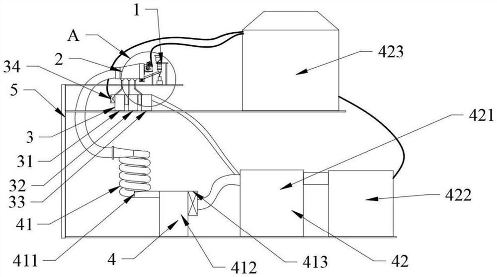 Novel energy-saving artificial sandstone winnowing and powder removing machine with wind power recycling function