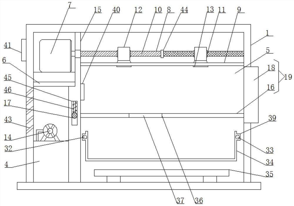 Dust-free drying and collecting device for saffron crocus