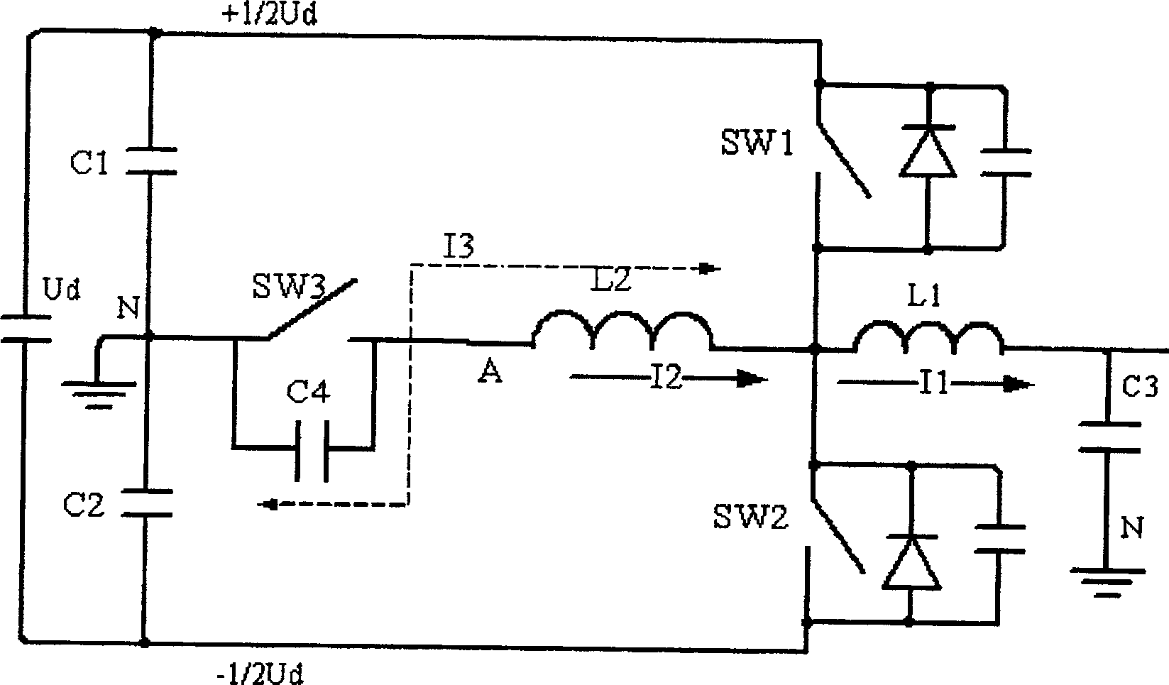 An ARCP soft switch circuit with voltage clamp function