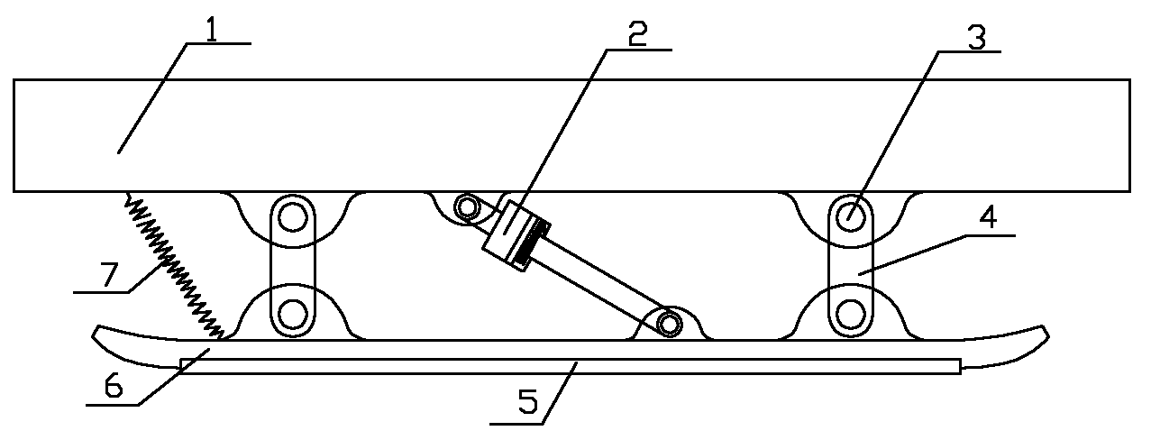 Automobile auxiliary brake-powered speed-reduction friction device and braking method thereof