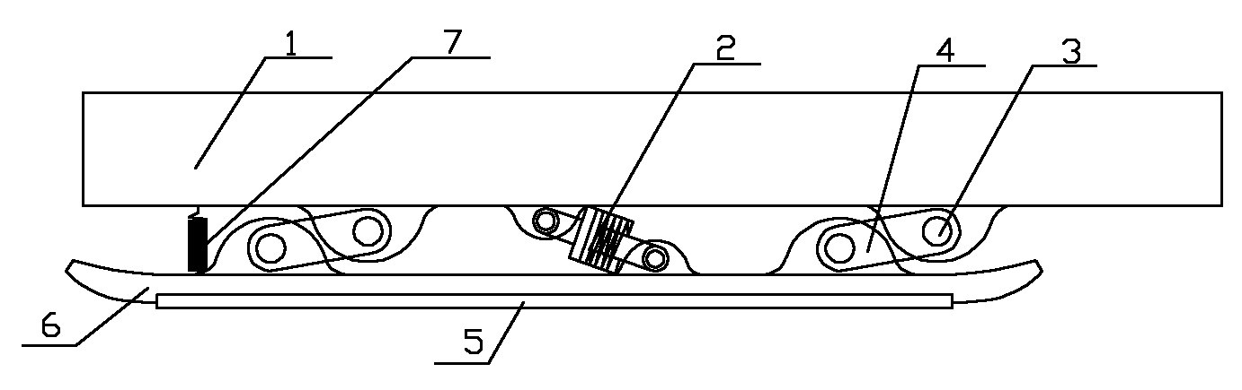 Automobile auxiliary brake-powered speed-reduction friction device and braking method thereof