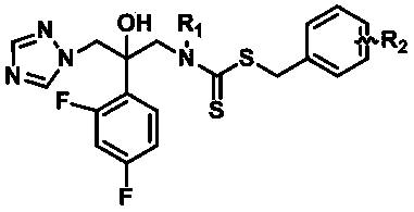 Sulfur/nitrogen-containing azole antifungal compound as well as preparation method and application of sulfur-containing azoles antifungal compound