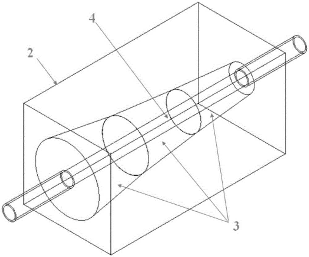 Tapered fusing cladding power filter