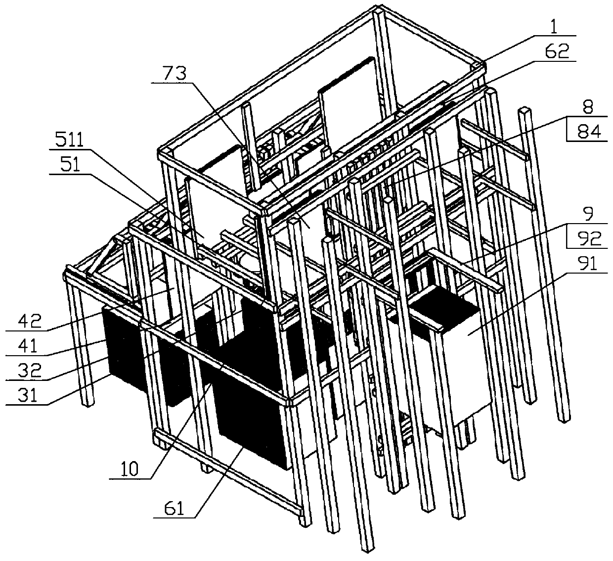 A fin assembly long U-shaped tube automatic intubation system and its application method