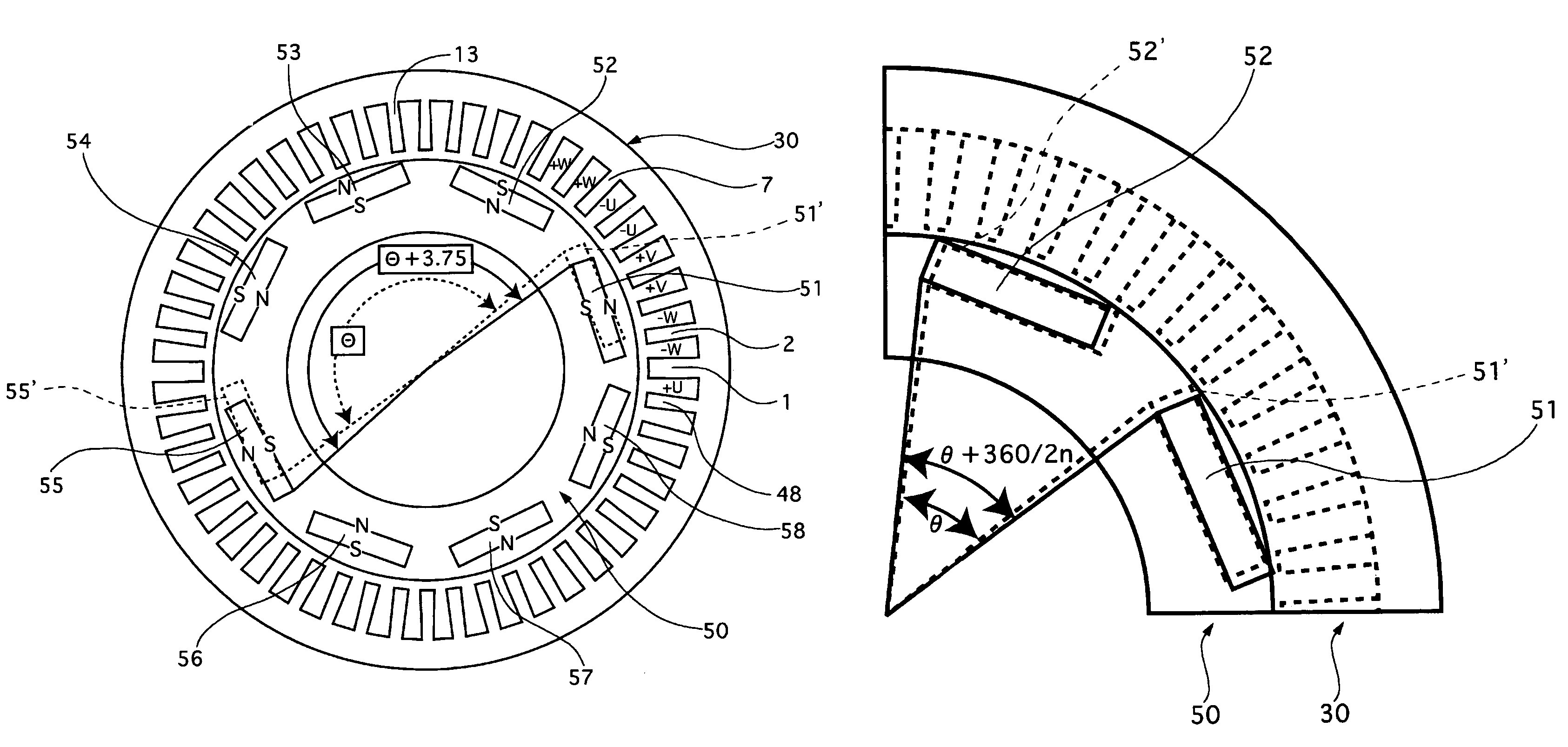 Synchronous electric machine