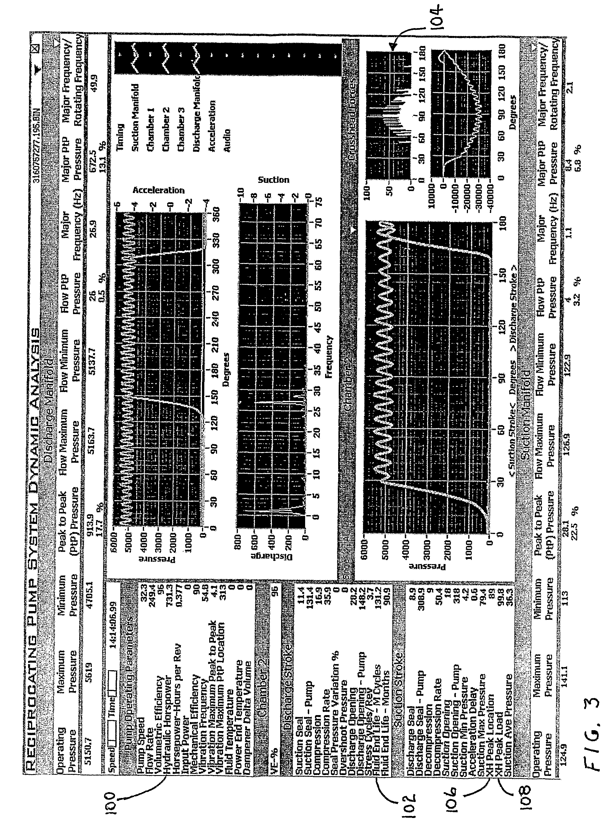 System and method for power pump performance monitoring and analysis